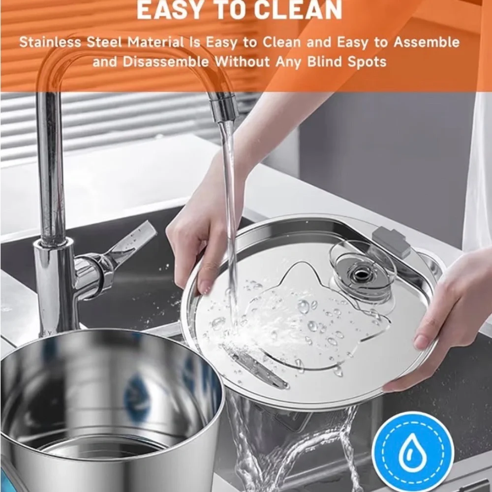 Stainless Steel Pet Water Fountain